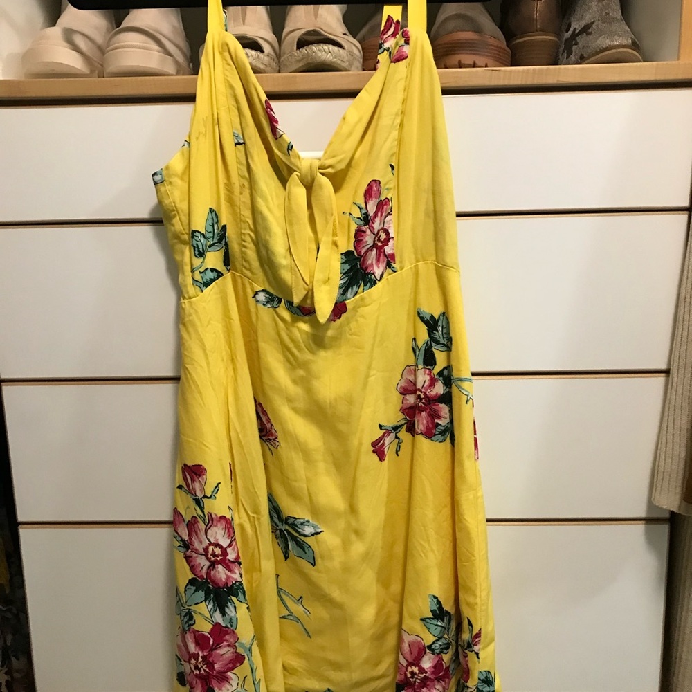 Floral Yellow Dress